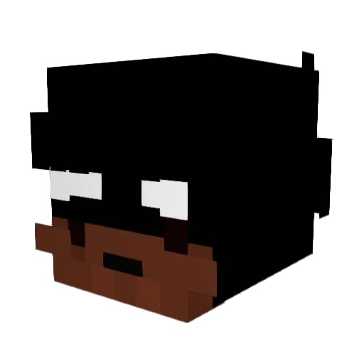 tomekk_k Minecraft avatar head, 3D render