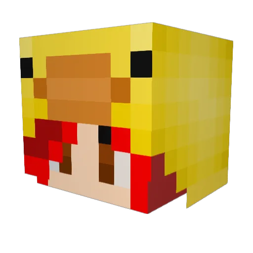 tomie78 Minecraft avatar head, 3D render