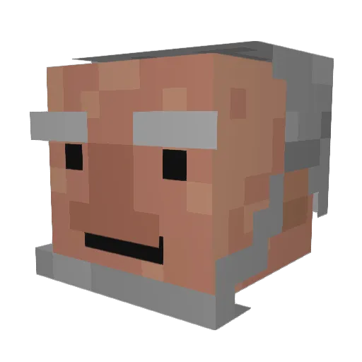 tomii100 Minecraft avatar head, 3D render