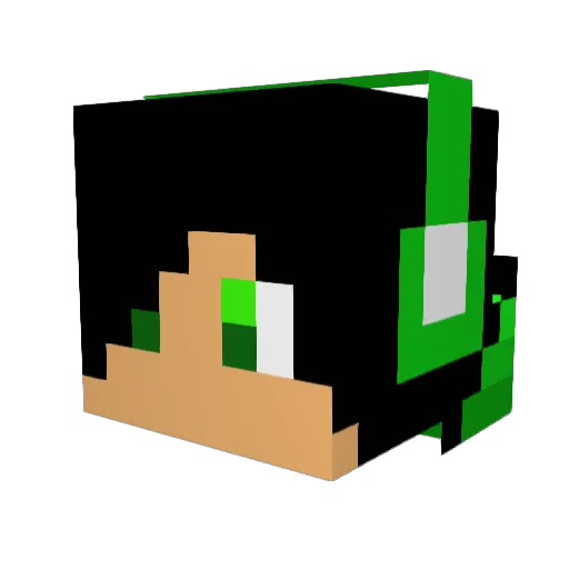 tomiilein Minecraft avatar head, 3D render
