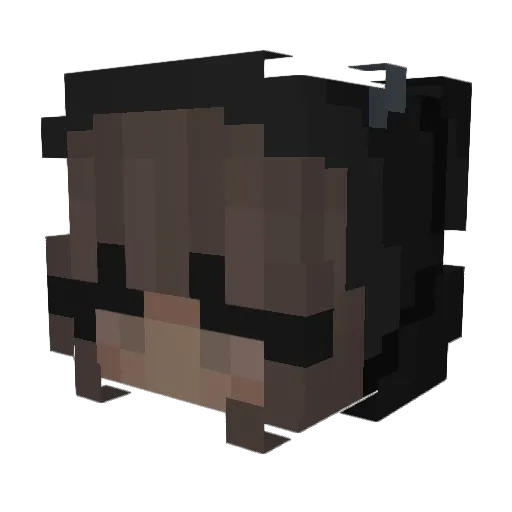 tominscy Minecraft avatar head, 3D render