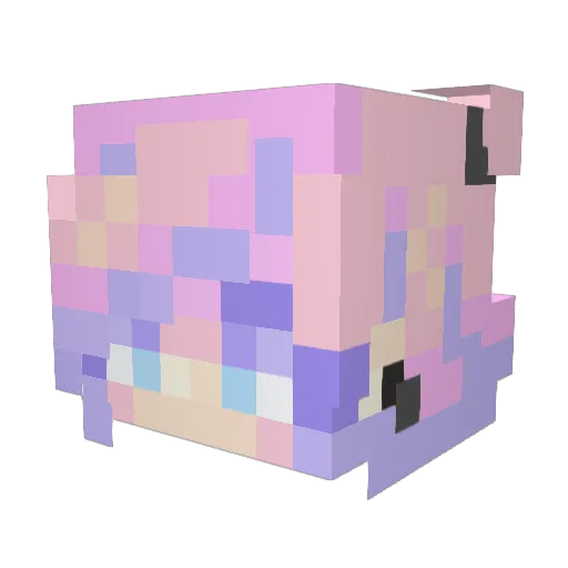 tomio1987 Minecraft avatar head, 3D render
