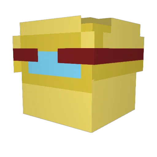 tomishou Minecraft avatar head, 3D render