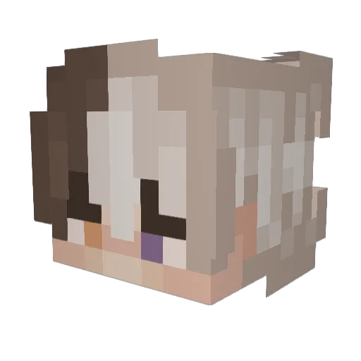 tomlandy Minecraft avatar head, 3D render