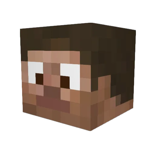 tomlough Minecraft avatar head, 3D render