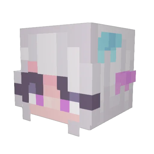 tommdragon Minecraft avatar head, 3D render