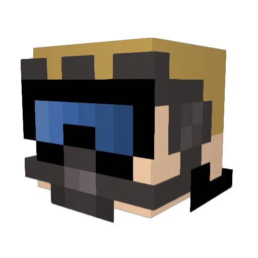 tommeh9696 Minecraft avatar head, 3D render