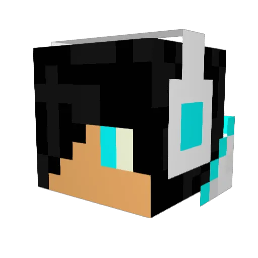 tommekefralux Minecraft avatar head, 3D render