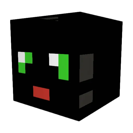 tommoteaser1D Minecraft avatar head, 3D render