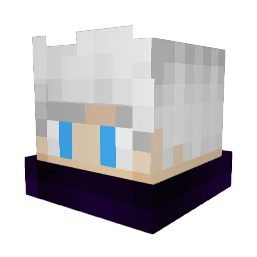 tommux999 Minecraft avatar head, 3D render