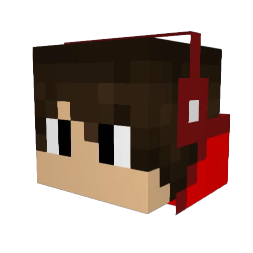 tommy12 Minecraft avatar head, 3D render