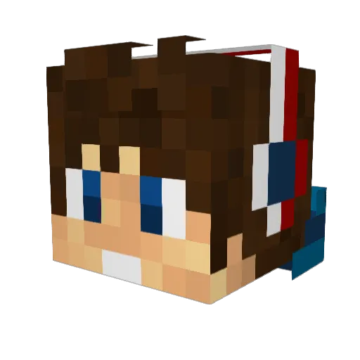 tommy54234 Minecraft avatar head, 3D render