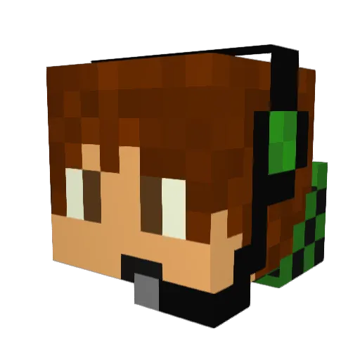 tommy_twotimer Minecraft avatar head, 3D render