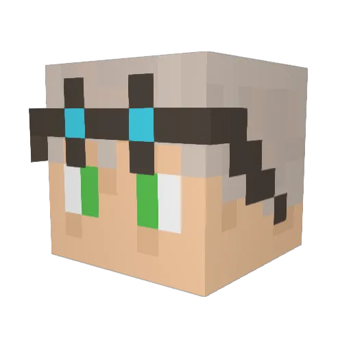 tommyk526 Minecraft avatar head, 3D render