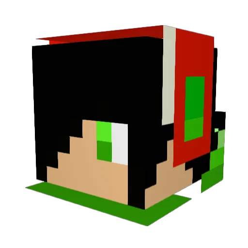 tommylepuma Minecraft avatar head, 3D render