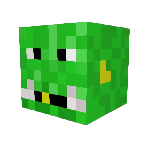 tommypat Minecraft avatar head, 3D render