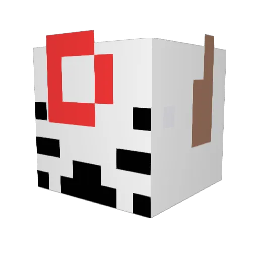 tomo0527 Minecraft avatar head, 3D render