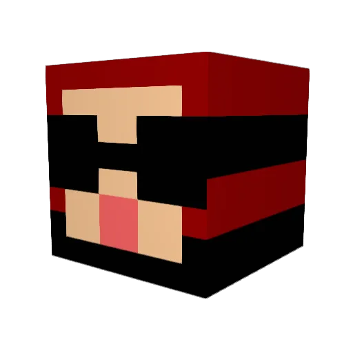 tomo628 Minecraft avatar head, 3D render
