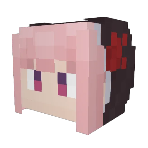 tomobi3125 Minecraft avatar head, 3D render