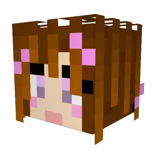 tomoe001 Minecraft avatar head, 3D render