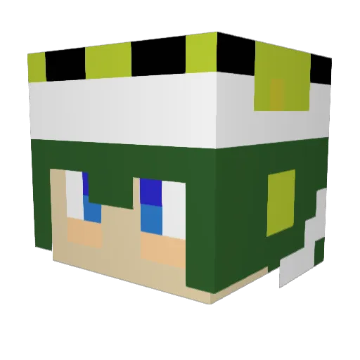 tomohiro125 Minecraft avatar head, 3D render
