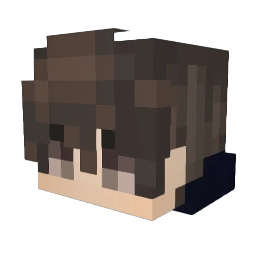 tomoiry Minecraft avatar head, 3D render