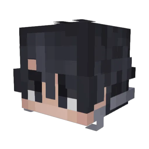 tomosin_10 Minecraft avatar head, 3D render