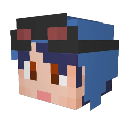 tomoti_89 Minecraft avatar head, 3D render