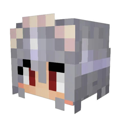 tomoyaman Minecraft avatar head, 3D render