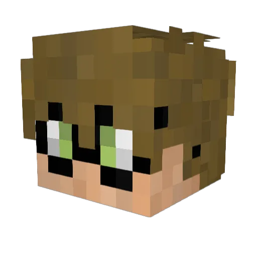 tompearcegeek Minecraft avatar head, 3D render