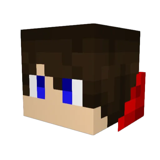 tompsu Minecraft avatar head, 3D render