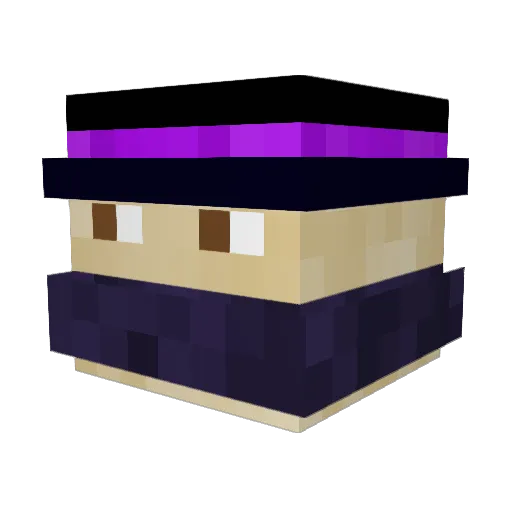 tomtomat123 Minecraft avatar head, 3D render