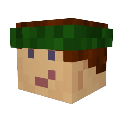 tomundjerry Minecraft avatar head, 3D render