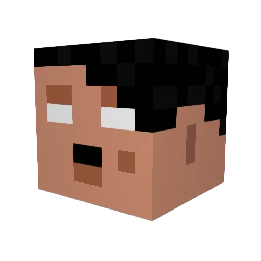 tomusz Minecraft avatar head, 3D render