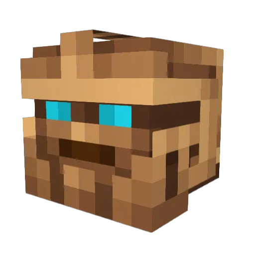 tomvdh Minecraft avatar head, 3D render