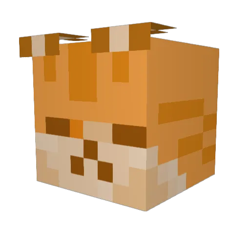 tomwendel Minecraft avatar head, 3D render