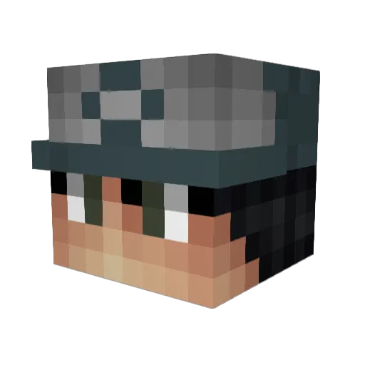 tomwillems0308 Minecraft avatar head, 3D render