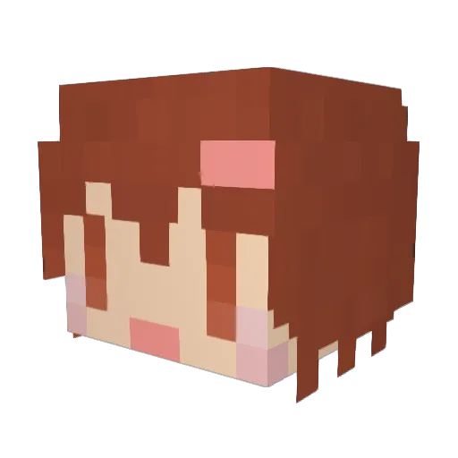 tomy1031 Minecraft avatar head, 3D render