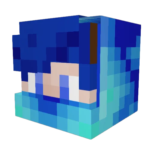 tomy_king Minecraft avatar head, 3D render
