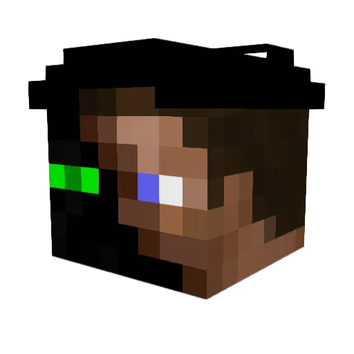 tomyfunk Minecraft avatar head, 3D render