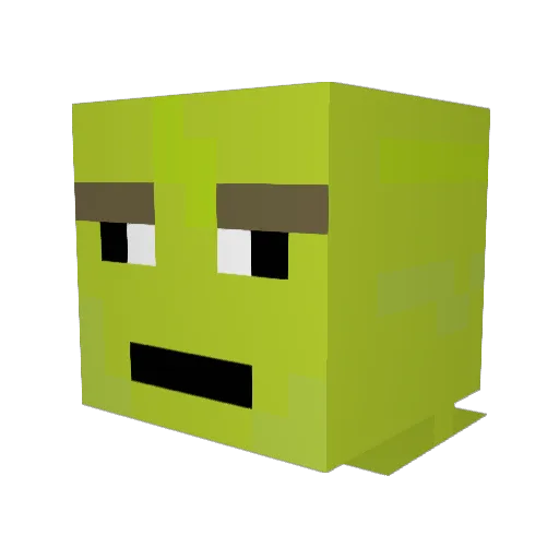 tomyrabo Minecraft avatar head, 3D render