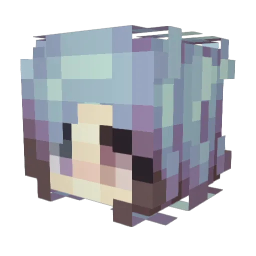 ton22 Minecraft avatar head, 3D render