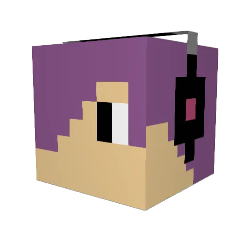 ton_108_ton Minecraft avatar head, 3D render