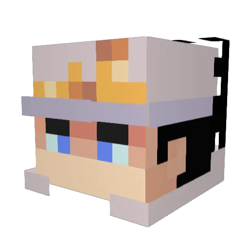tonal_discord Minecraft avatar head, 3D render