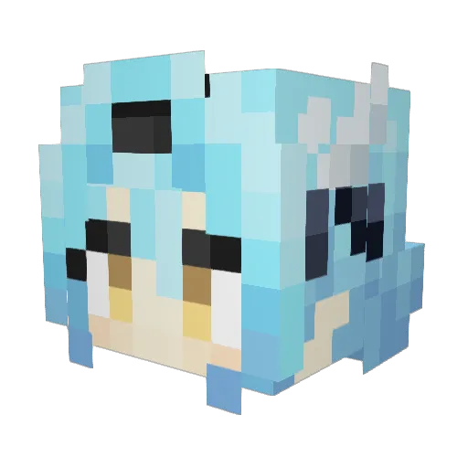 tonborin Minecraft avatar head, 3D render
