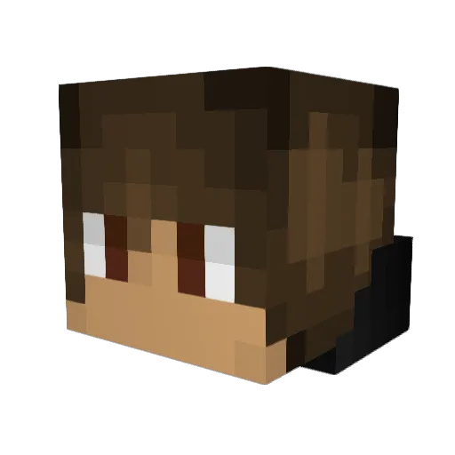 tone3602 Minecraft avatar head, 3D render