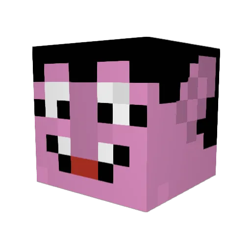 tones1071 Minecraft avatar head, 3D render