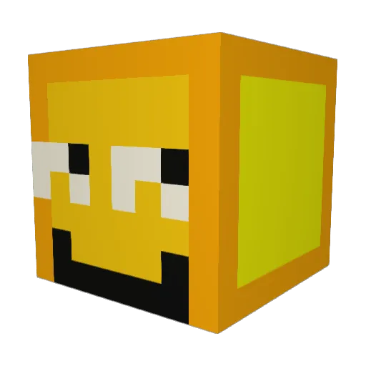 tonglingwang Minecraft avatar head, 3D render
