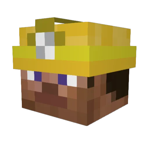 tongmandu Minecraft avatar head, 3D render