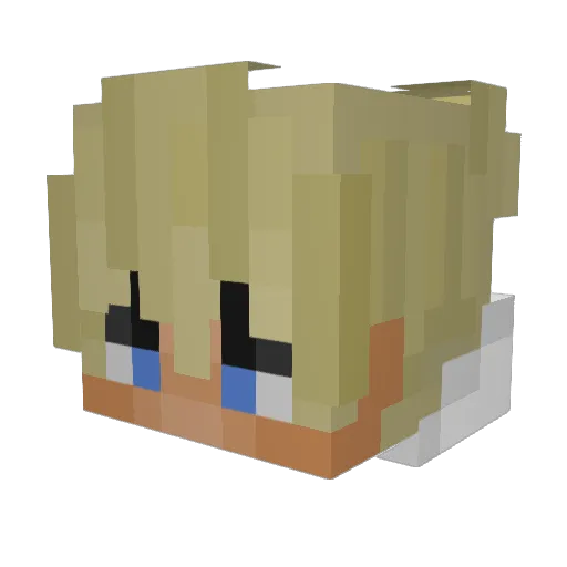 toniBEAST Minecraft avatar head, 3D render